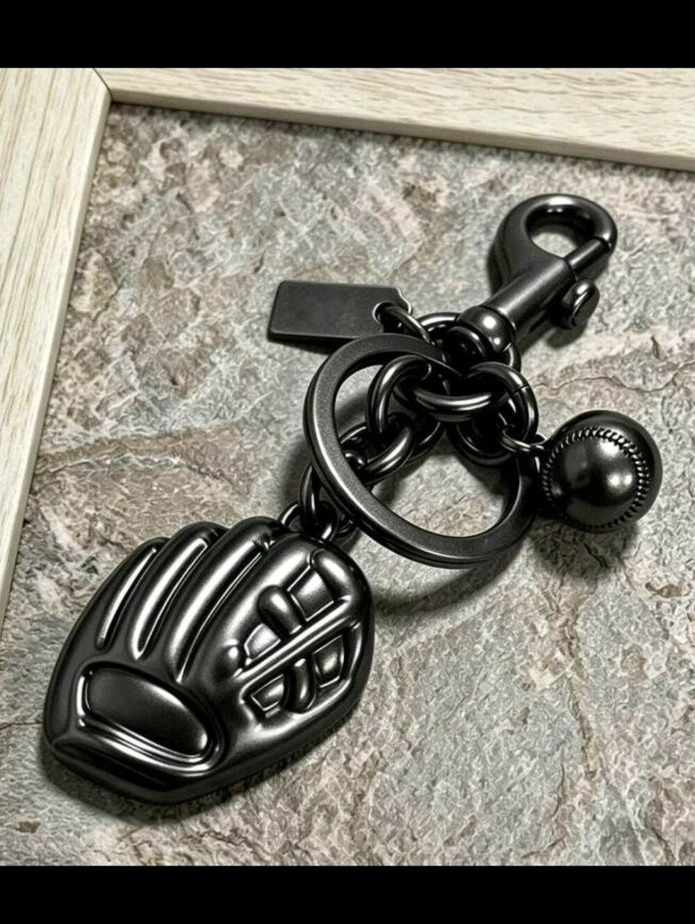 Baseball Glove & Ball Bag Charm/ Keychain NEW